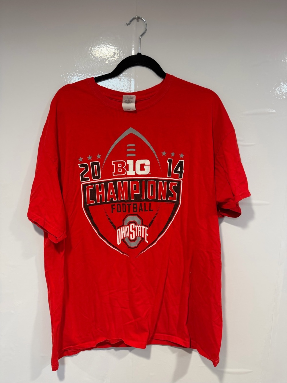 Gildan Red‎ Ohio State 2014 champions Heavy Cotton Crew Neck T-Shirt